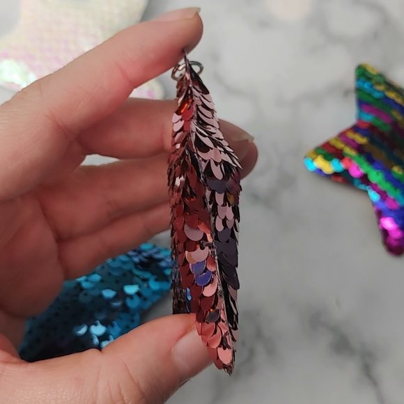 Star Sequin Keychain Set - Picture 2 of 3